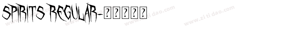 Spirits Regular字体转换